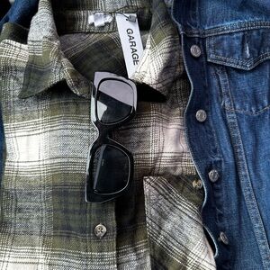 Garag - NEW with ticket. Flannel long sleeve shirt Size XS